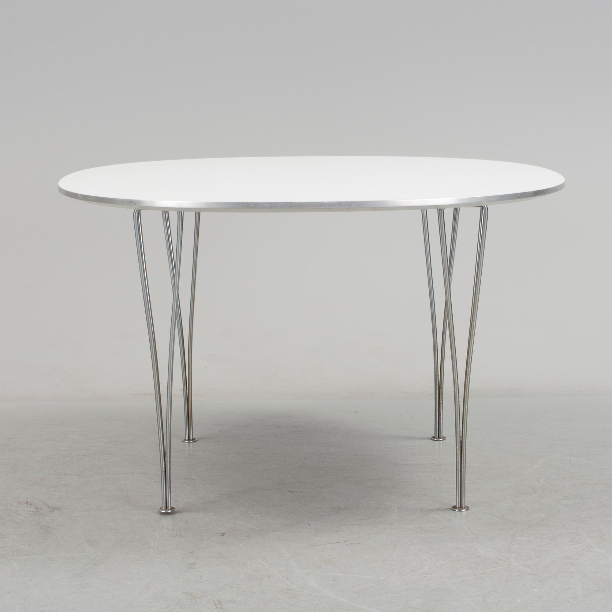 BRUNO MATHSSON, bord, "Supercirkel", Fritz Hansen, 1980.