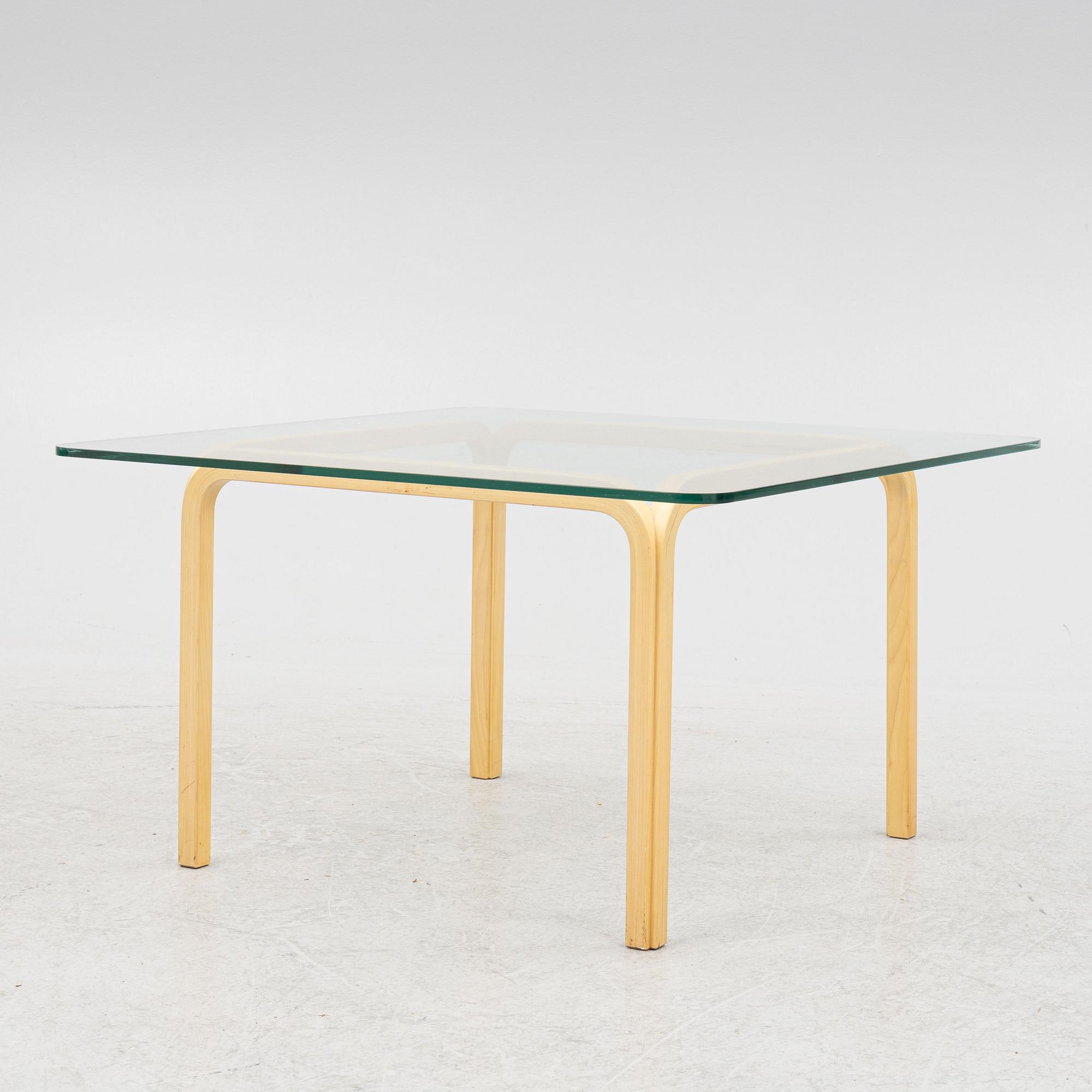Alvar Aalto, a model Y805B coffee table, Artek, Finland.