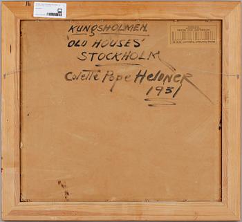 COLETTE POPE-HELDNER, olja på pannå. Sign o dat 1931.