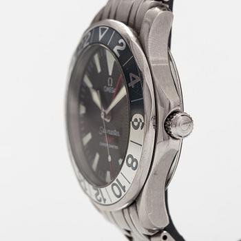 OMEGA Seamaster, GMT, chronometer, rannekello, 41 mm.