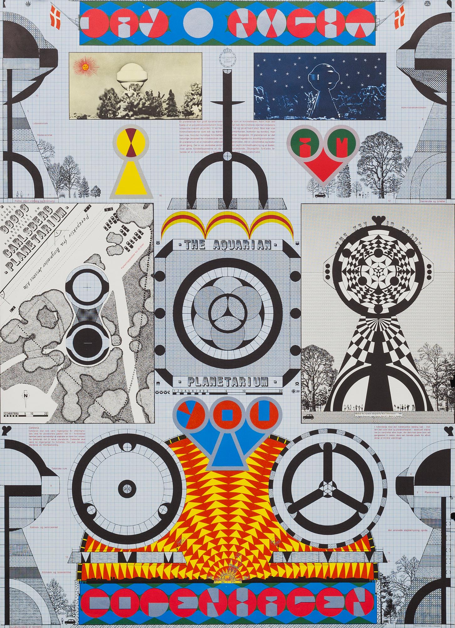 STURE JOHANNESSON, Affisch, "The aquarian", 1969.