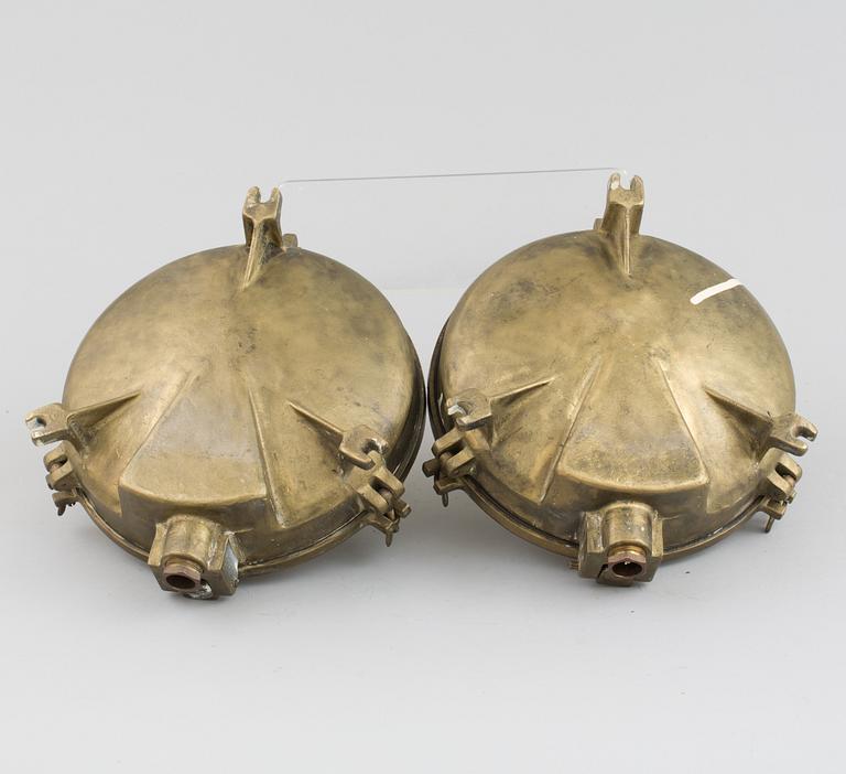 SKEPPSARMATURER, ett par. 1900-tal.
