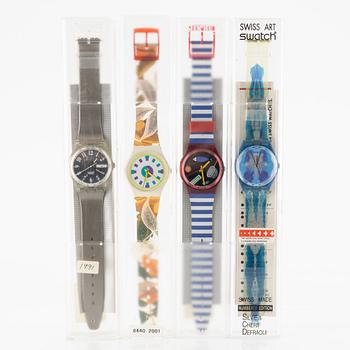 Parti med 18 Swatch-klockor från omkring 1990, "No Reserve".