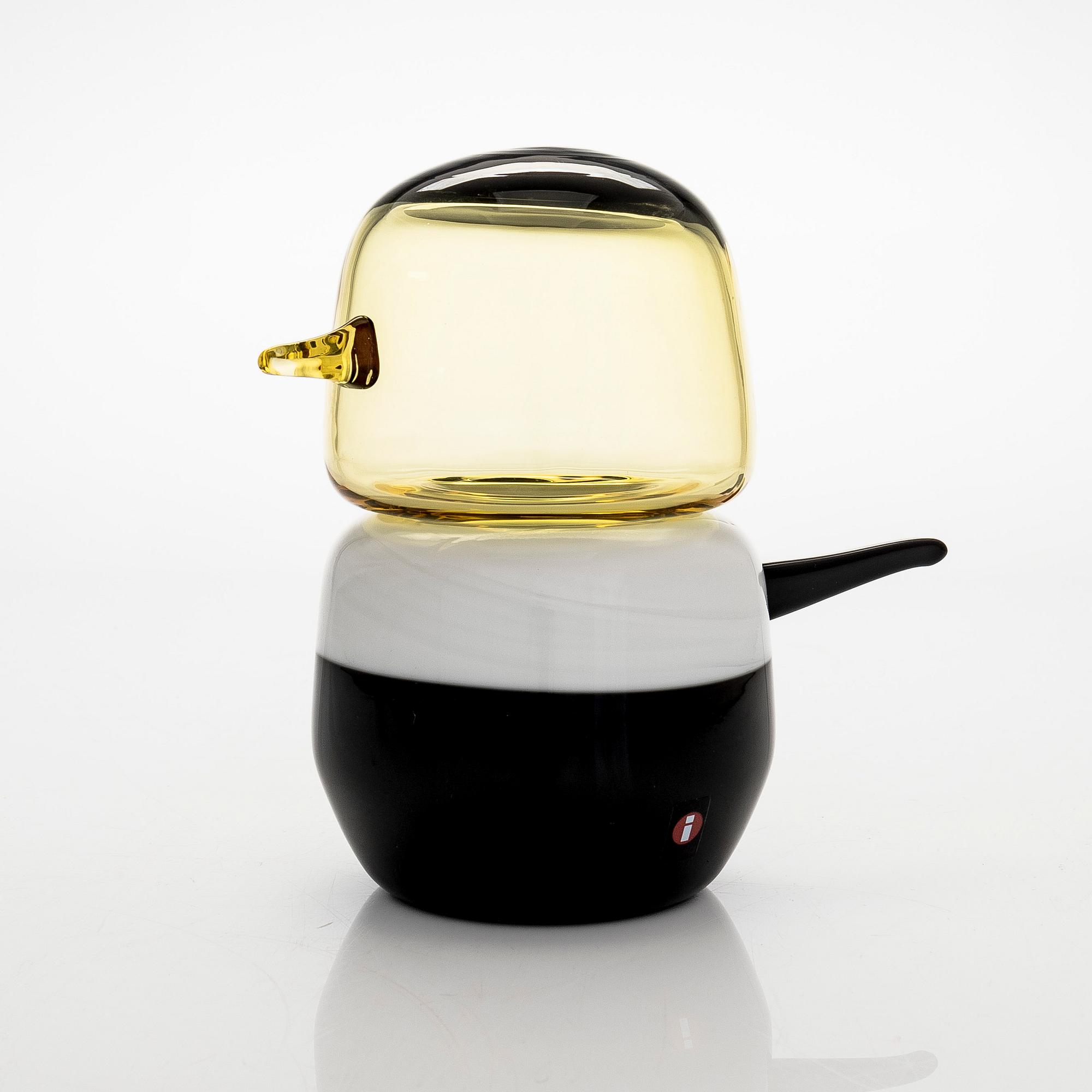 Matti Klenell, a 'Korpi Little Sister' glass bird, signed M. Klenell, Iittala.