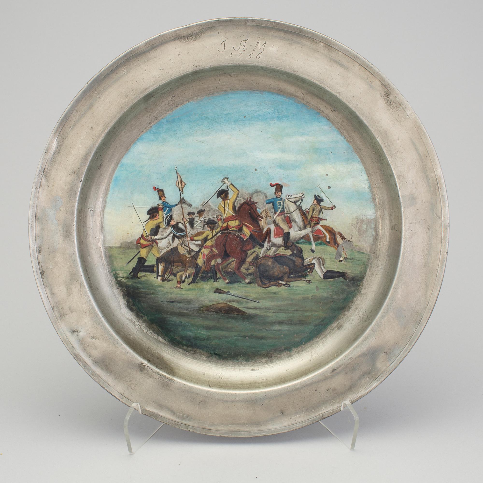TENNFAT, 3 st. Otydliga stämplar, troligen Tyskland, 1700-tal/1800-talets början.