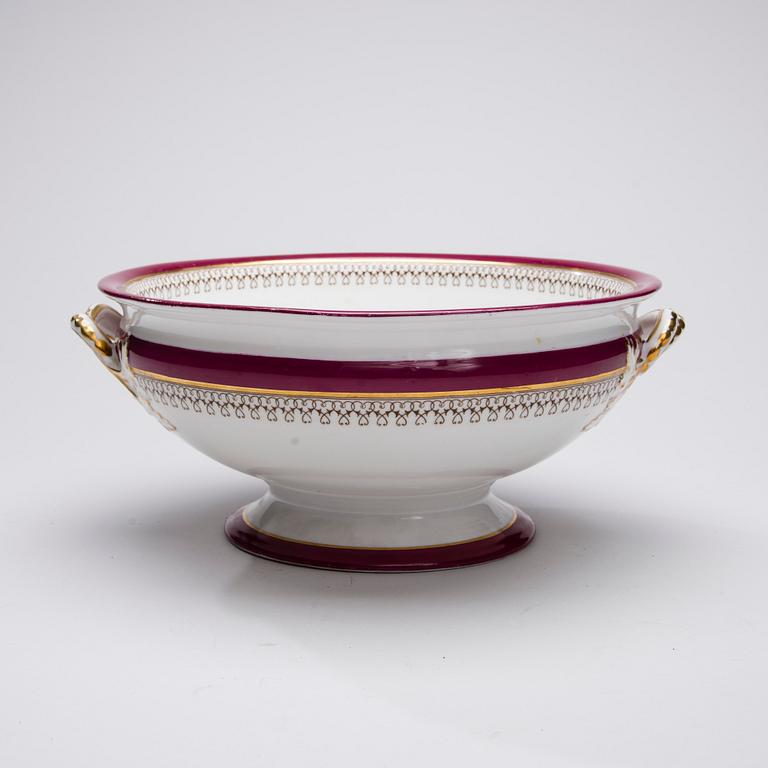 SERVIS, 34 delar, porslin, England, 1870-tal.