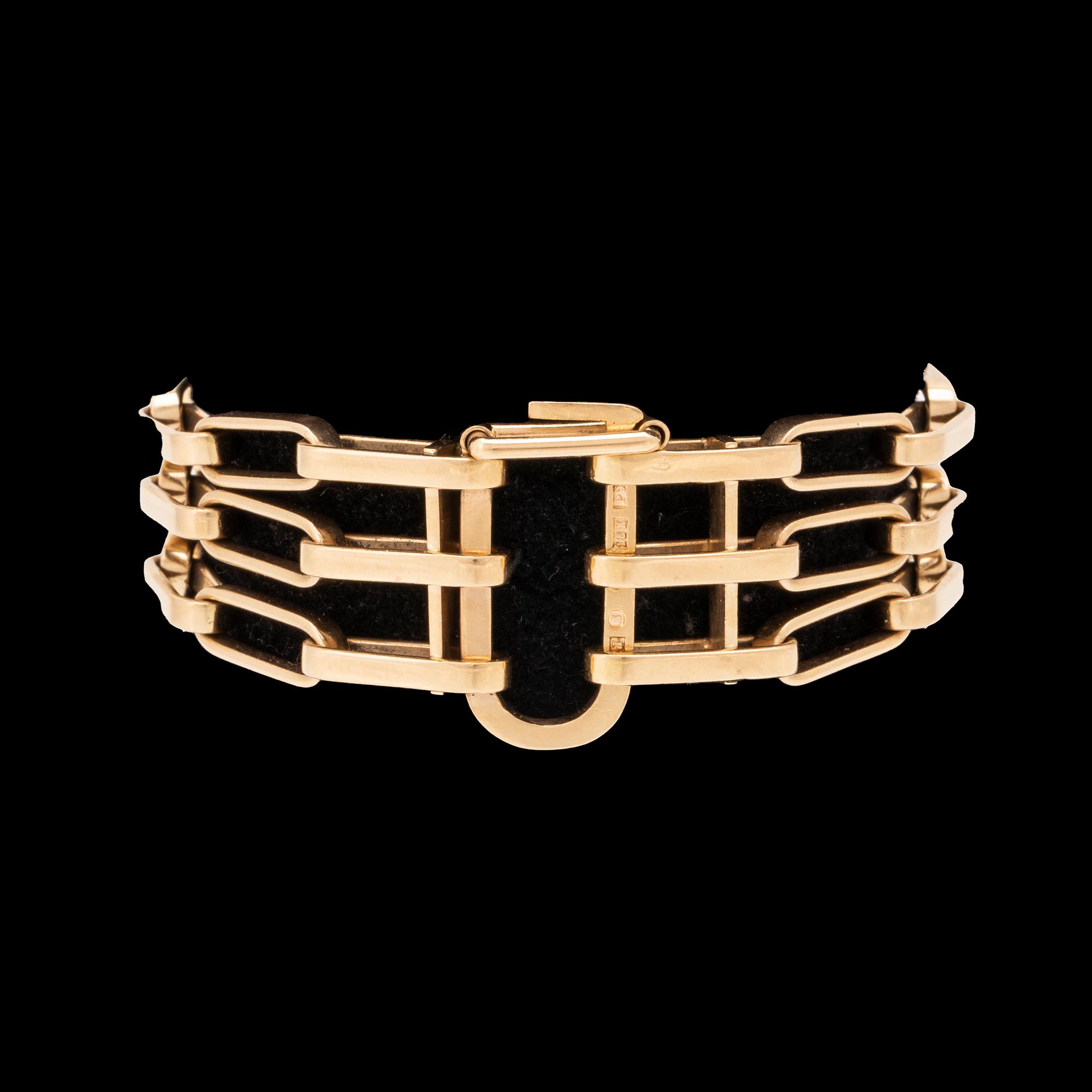 Bracelet 18K gold by Cecilia-Ki Gothenburg 1965.
