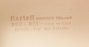 STOL, modell nr 4867 Joe Colombo, Kartell, Italien, 1960-tal.
