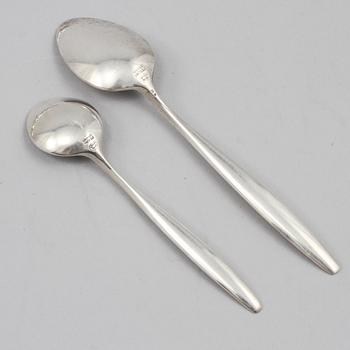 SKEDAR, 25 st, silver, Georg Jensen, Danmark, 1900-tal, vikt 288 g.