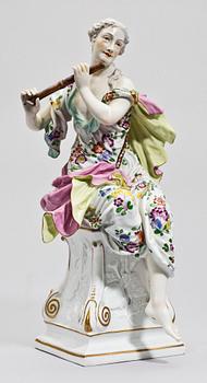 FIGURIN, porslin, Dresden, 1900-talets mitt.