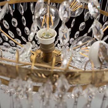 A late Gustavian chandelier, circa 1800.