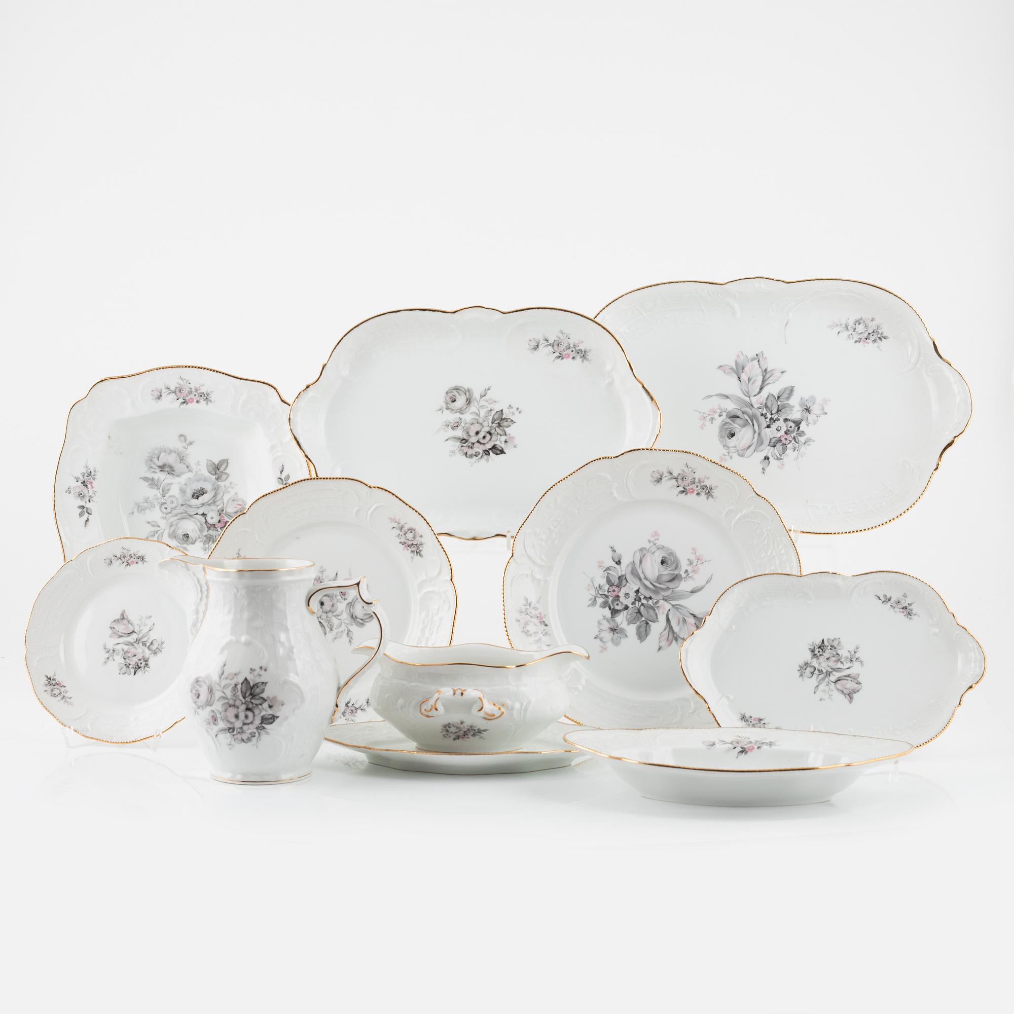 A dinnerware set, 56 pieces, "Sanssouci", Rosenthal, Germany.