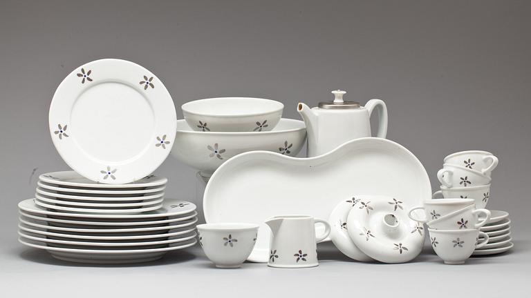 MAT- OCH KAFFESERVIS, 26 delar, porslin, "Qvint", design Jonas Bohlin, Rörstrand.