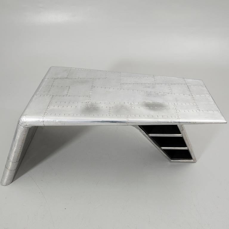 Timothy Oulton, desk “Aviator Blackhawk Valkyrie”, Artwood, 2000s.