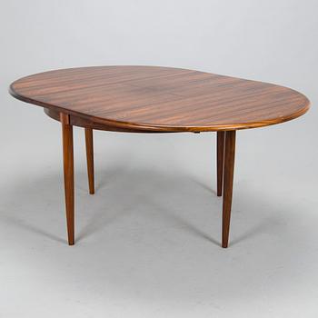 Niels Otto Møller, A 1950s dining table and six '77' chairs for J.L. Møllers Møbelfabrik Denmark.