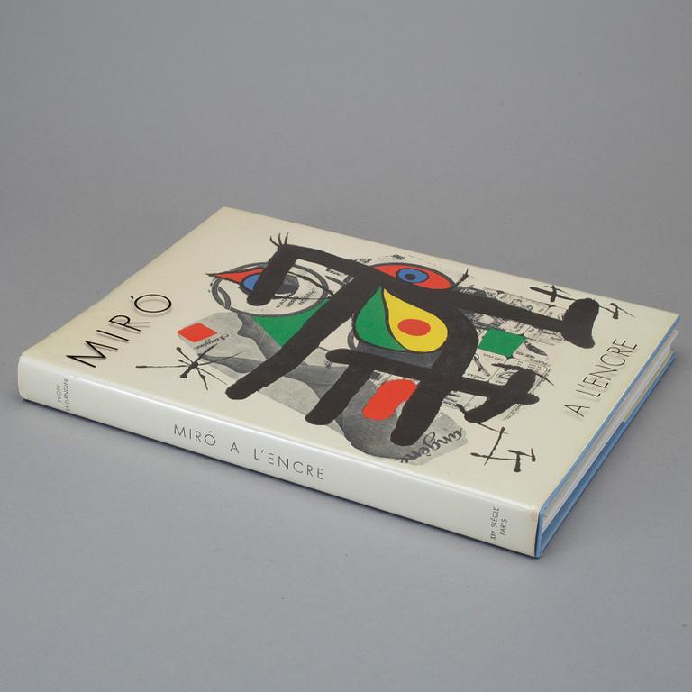 BOK: "Miró a l'encre" Utgiven av XXe siècle, Paris 1972.
