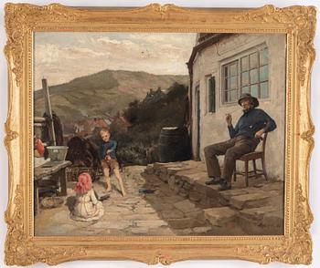 JOSEPH CLARK, oil on canvas, signed J. Clark and dated -83.