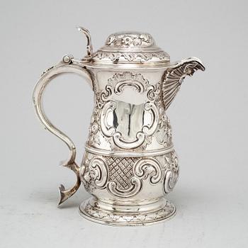 KANNA, silver, mästarstämpel BB sannolikt för Benjamin Brewood II, London 1762.