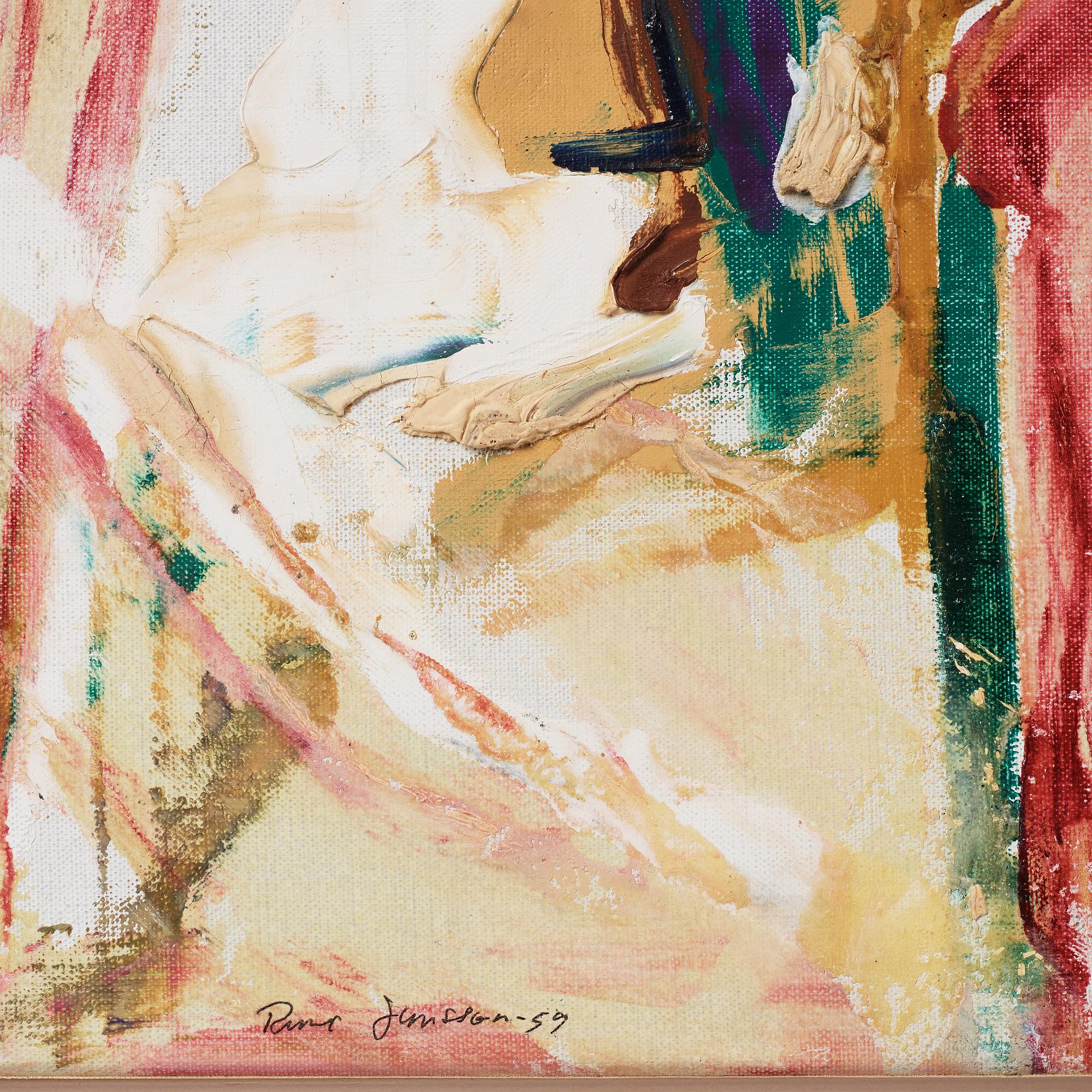 RUNE JANSSON, oil on canvas, signed and dated -59.