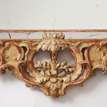 Spegel, tillskriven Nils Sundström (mästare i Stockholm 1754-81), Rokoko.