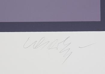 Victor Vasarely, mapp med 5 serigrafier, signerade 99/150.