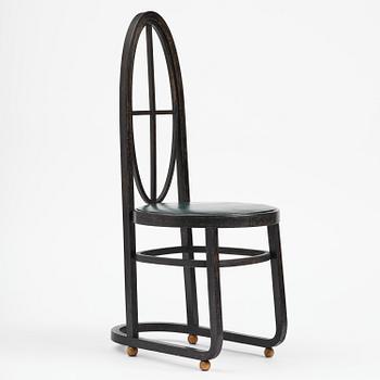 Carl Bergsten, stol, Gemla Leksaksfabrik, Diö, för Konst- och industriutställningen, Norrköping, 1906.