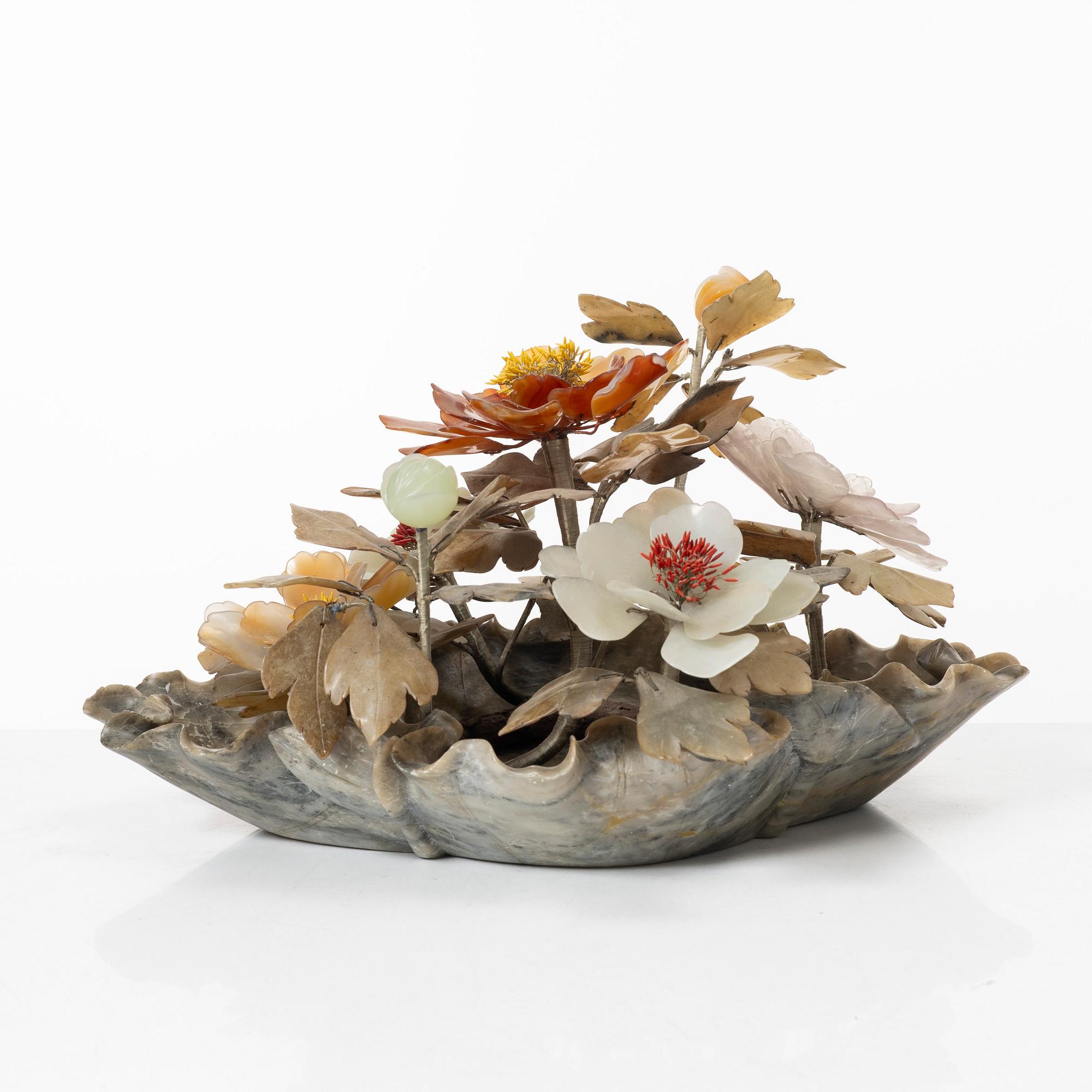 Table decoration, stone, China, 20th century.