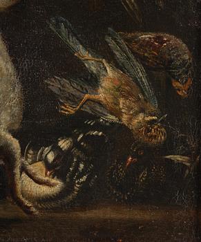 Jacopo da Empoli, hans efterföljd, Skafferi med fåglar, hare och fisk.