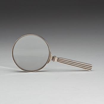 SIGVARD BERNADOTTE, förstoringsglas, Georg Jensen, Köpenhamn 1933-44, sterling,