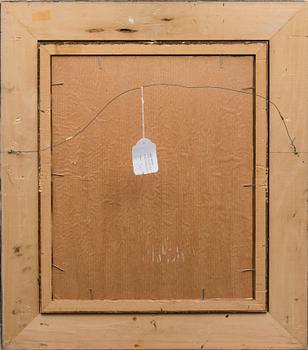 AUGUST SOLDAN, olja på skiva, signerad och daterad Hafsudden 4. aug. 1917.