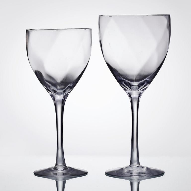 GLAS, 24 st, "Chateau", Bertil Vallien, Kosta Boda, 1980/90-tal.