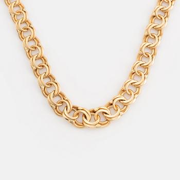 Halslänk, 18K guld, doserad bismarcklänk.