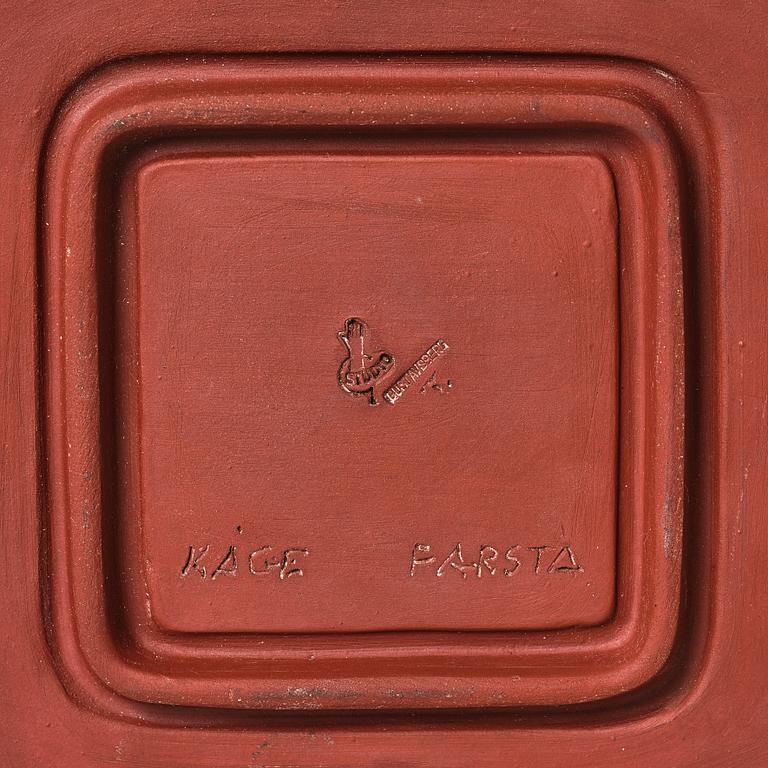 Wilhelm Kåge, a 'Farsta' stoneware dish, Gustavsberg studio, Sweden 1950.