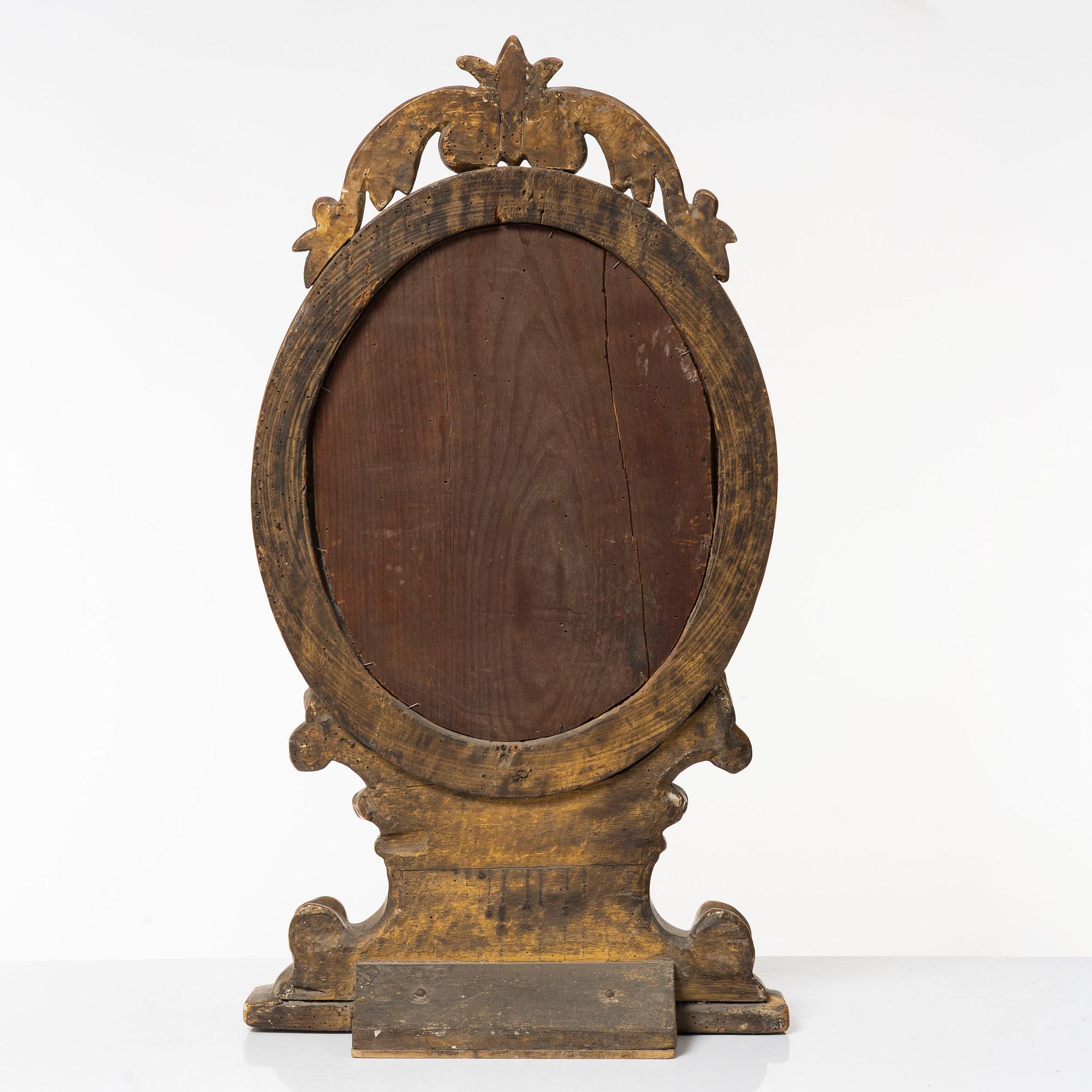 Table mirror, 19th century.