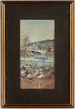 GUNNAR WIDFORSS, akvarell, signerad och daterad Zürich -04.