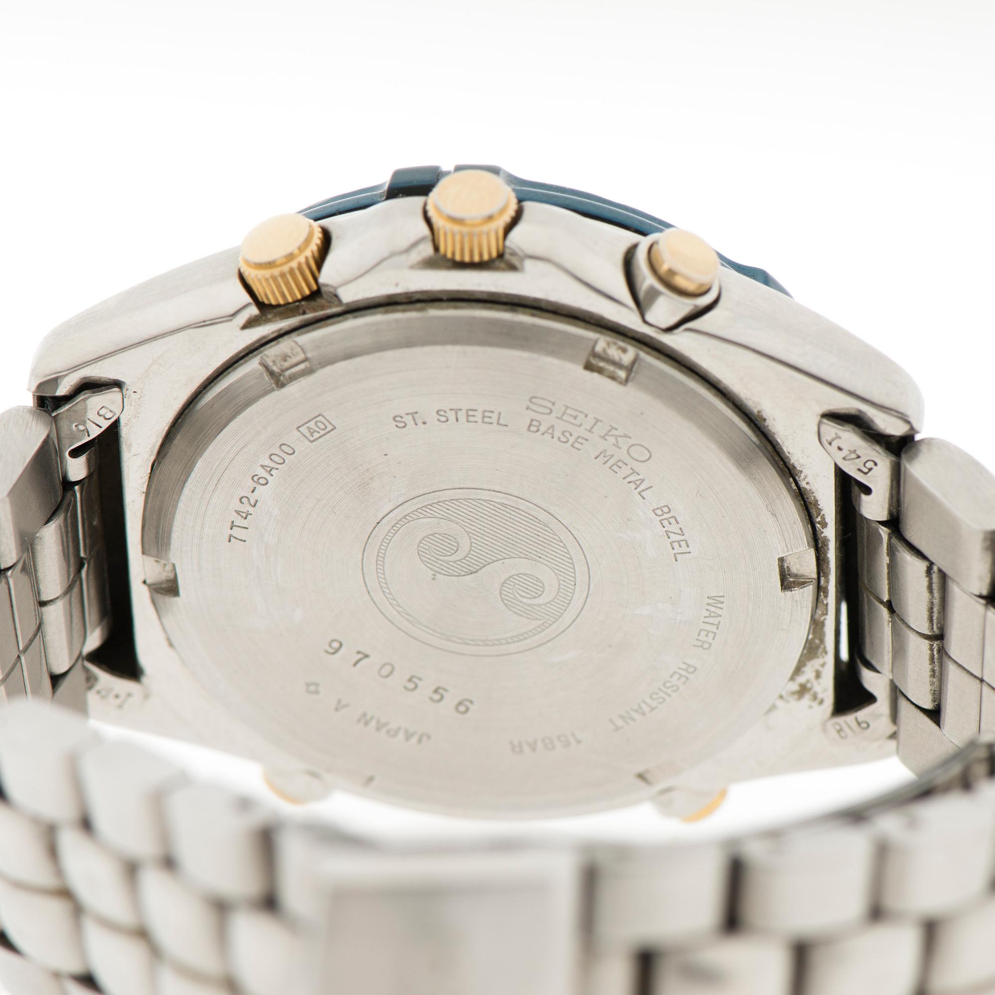 SEIKO, Sports 150, kronograf, wrist watch, 39 mm.