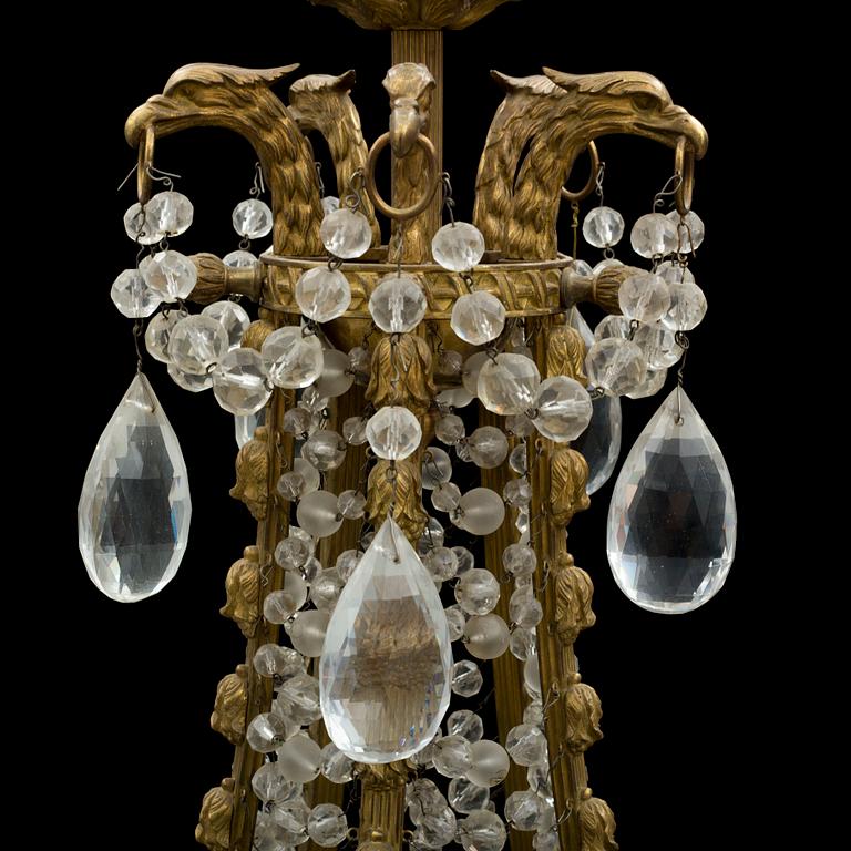 a circa 1900 chandelier.