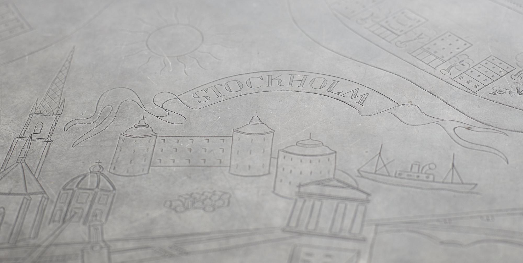 JOSEF FRANK & NILS FOUGSTEDT, soffbord, Firma Svenskt Tenn, Stockholm 1960.