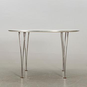 BRUNO MATHSSON & PIET HEIN, bord, "Supercirkel", Fritz Hansen Danmark.