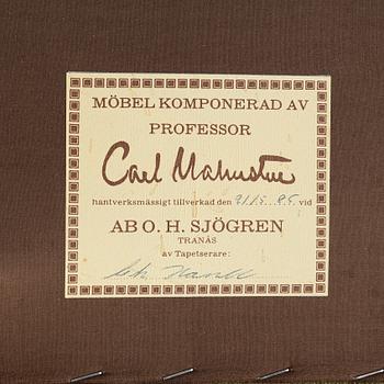 Carl Malmsten, soffa, "Hemmakväll", O.H. Sjögren, 1980-tal.
