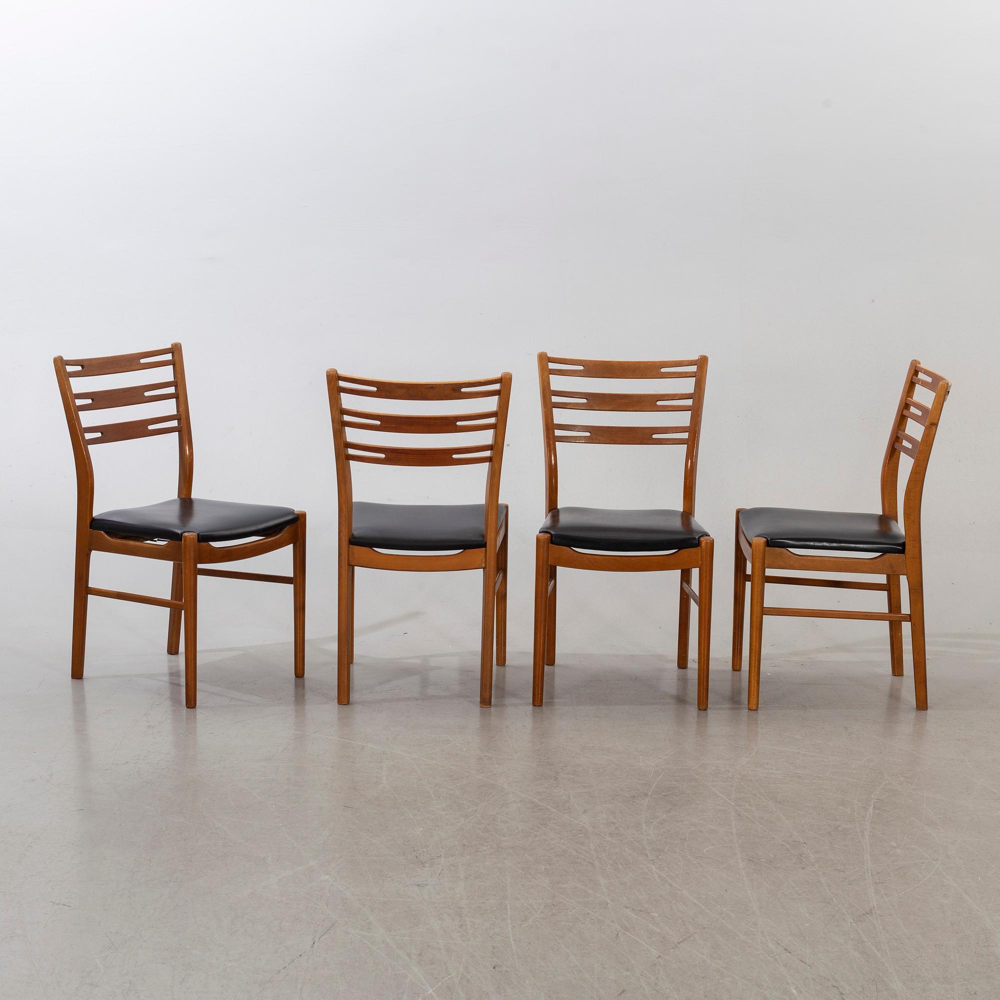 STOLAR, 4 st, "Della", Ikea, omkring år 1960.