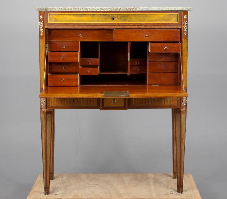 KIRJOITUSLIPASTO, kustavilaistyyli, 1800-luvun puoliväli.