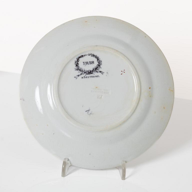 Dinner service, 100 pieces, creamware, "Iris", Rörstrand, second half of the 20th Century.