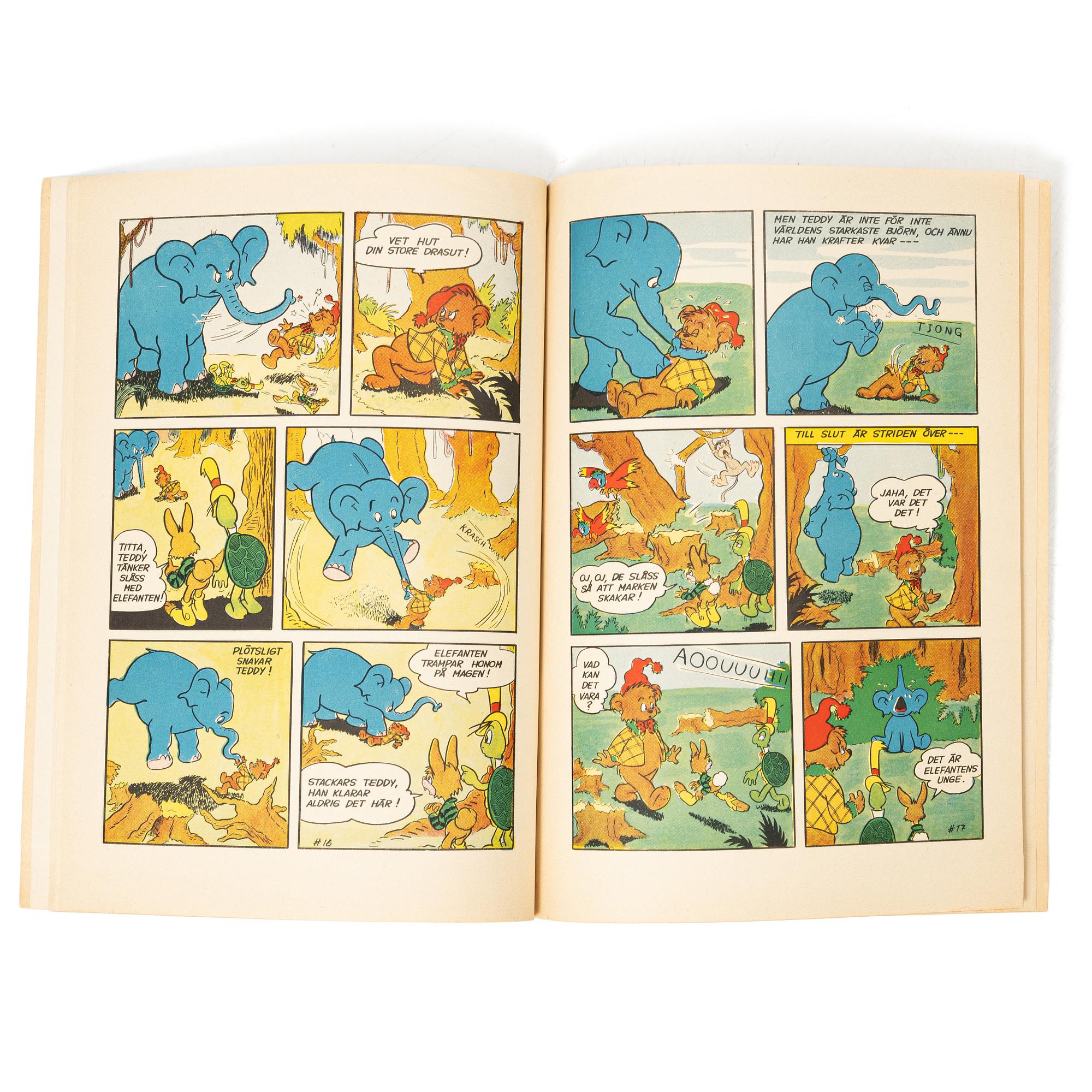 Serietidning, "Teddy på skattsökarfärd", Julen 1953.