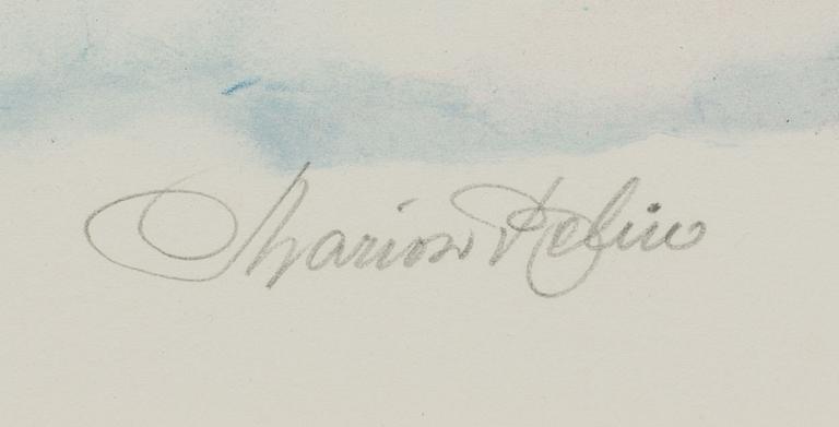 MARION BELIN, lithograph in colours, signed and numbered.