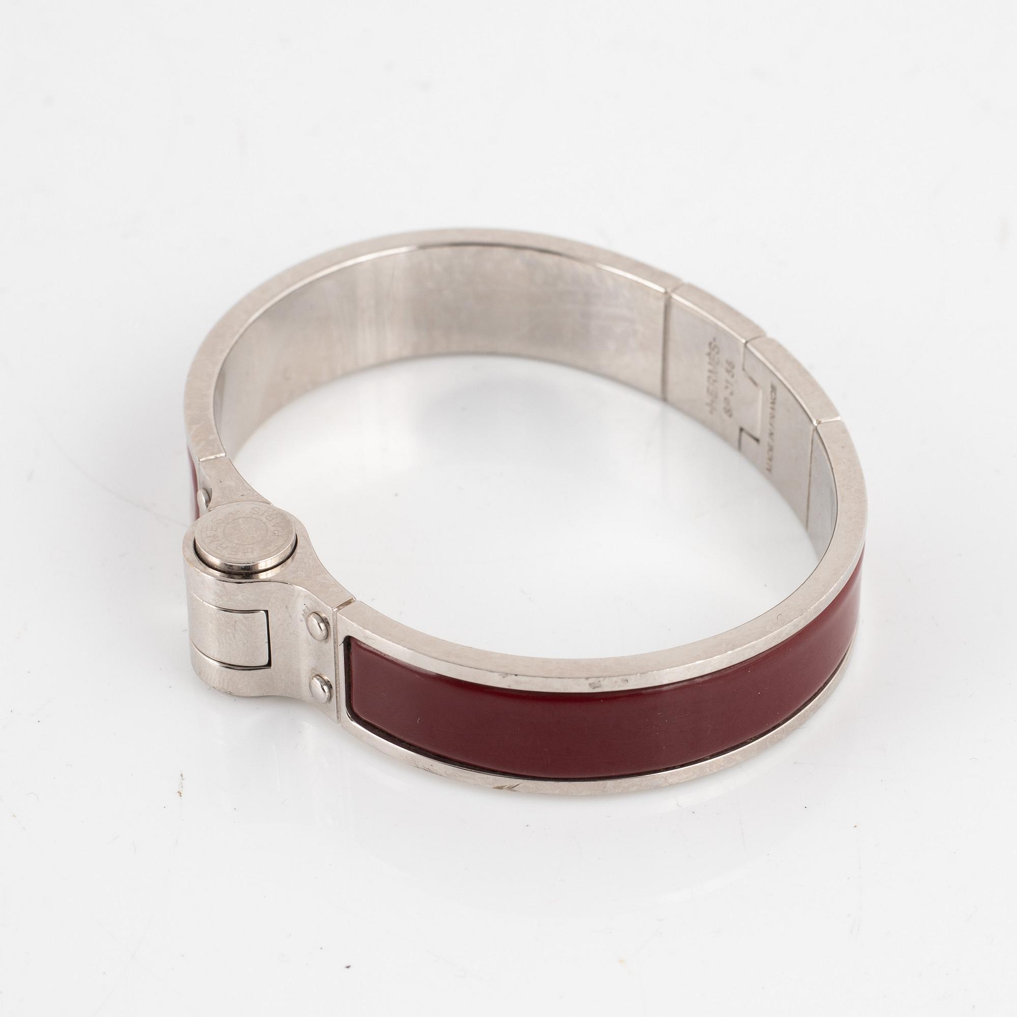 Hermès, bracelet, "Enamel hinged bracelet".