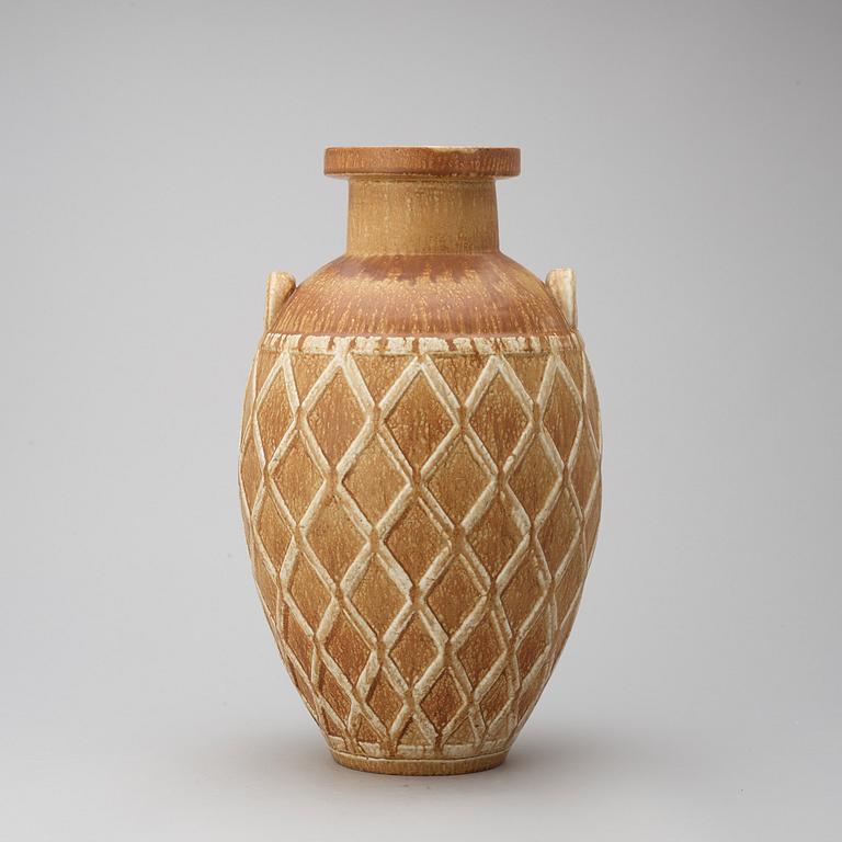 A Gunnar Nylund stoneware urn, Rörstrand 1950's-60's.