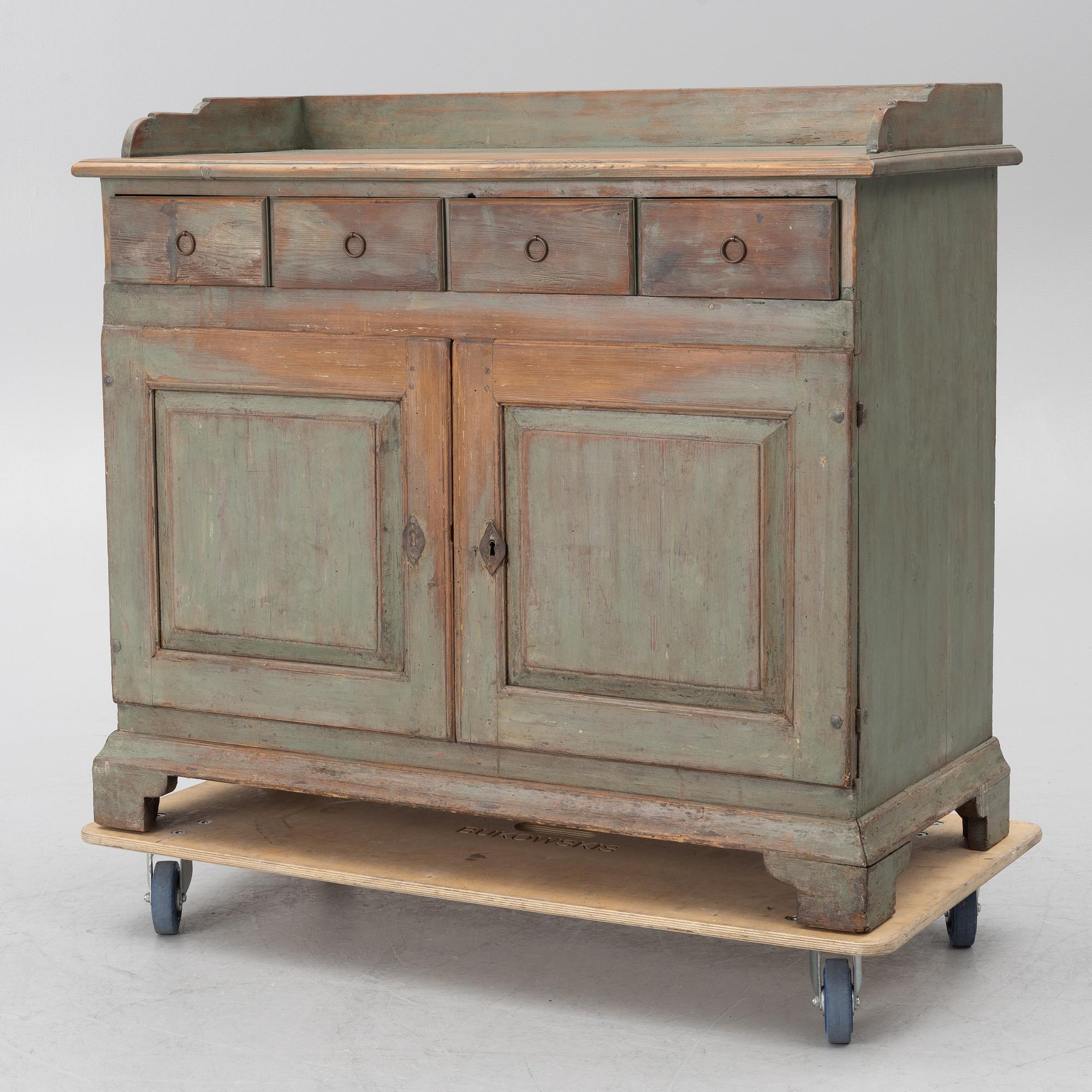 A 19th century sideboard.