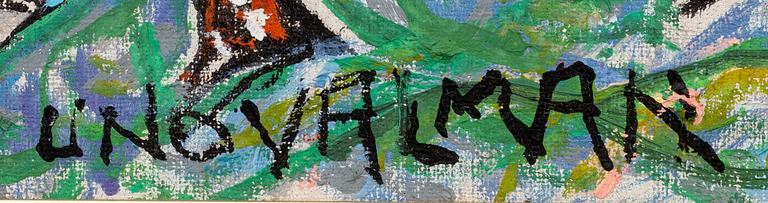 UNO VALLMAN, olja på duk, signerad.