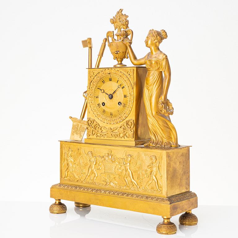 An Empire table pendulum clock, first half of the 19th century.